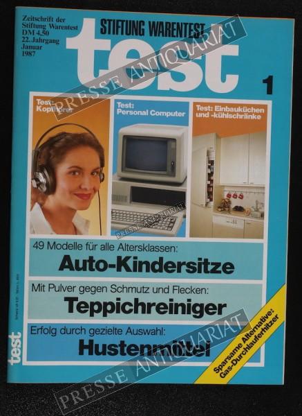 Test Zeitung der Stiftung Warentest, 01.01.1987 bis 31.01.1987