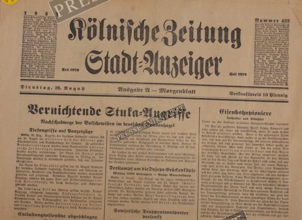 Kölnische Zeitung Morgenblatt, 26.08.1941