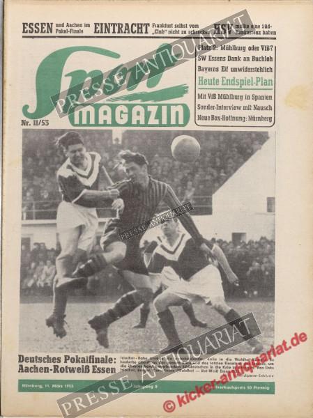 Sportmagazin Nr. 11A, 11.03.1953 bis 17.03.1953