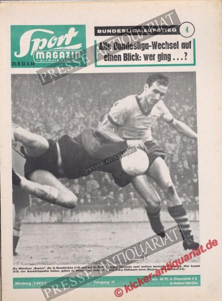 Sportmagazin Nr. 25A, 22.06.1964 bis 28.06.1964