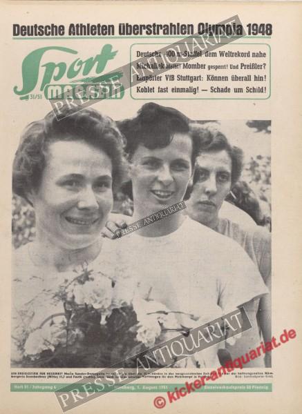 Sportmagazin Nr. 31, 01.08.1951 bis 07.08.1951