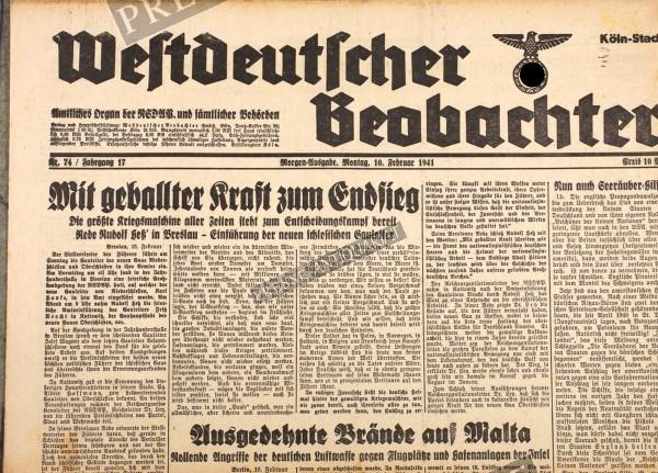 Westdeutscher Beobachter, 10.02.1941
