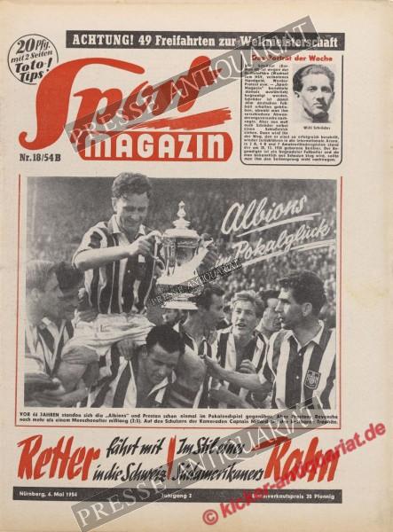 Sportmagazin Nr. 18B, 06.05.1954 bis 12.05.1954