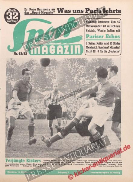 Sportmagazin Nr. 42A, 15.10.1952 bis 21.10.1952