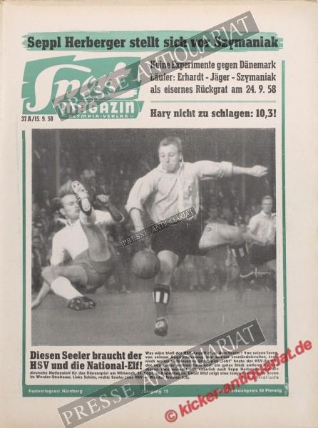 Sportmagazin Nr. 37A, 15.09.1958 bis 21.09.1958