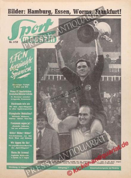 Sportmagazin Nr. 1A, 02.01.1952 bis 08.01.1952
