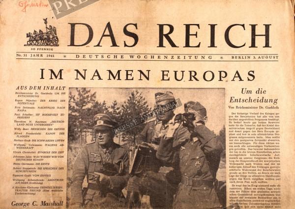 Das Reich, 03.08.1941 bis 09.08.1941