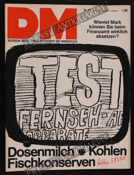 DM Die Deutsche Mark Zeitschrift mit dem Warentest, 08.11.1963 bis 14.11.1963