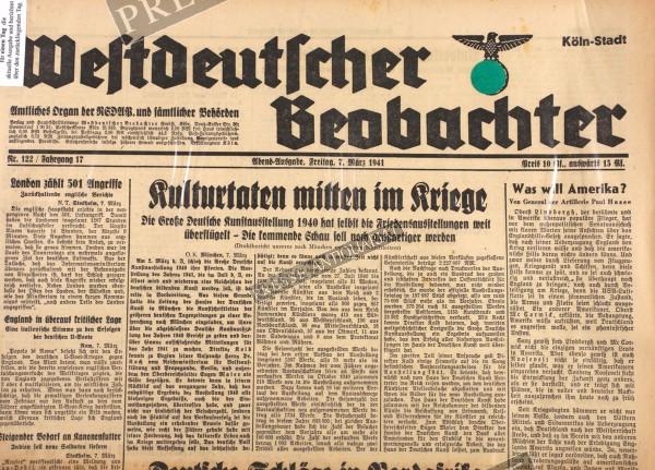 Westdeutscher Beobachter Abend Ausgabe, 07.03.1941