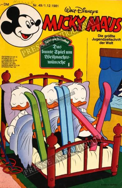 Micky Maus Comic, 01.12.1981 bis 07.12.1981