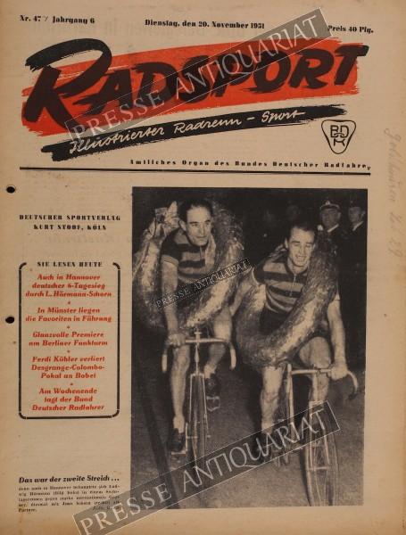 Radsport Illustrierte, 20.11.1951 bis 03.12.1951