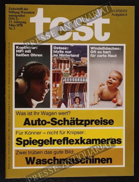 Test Zeitung der Stiftung Warentest, 01.03.1978 bis 31.03.1978
