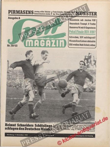 Sportmagazin Nr. 50A, 09.12.1953 bis 15.12.1953