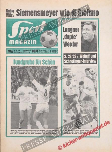 Sportmagazin Nr. 40A, 02.10.1967 bis 08.10.1967