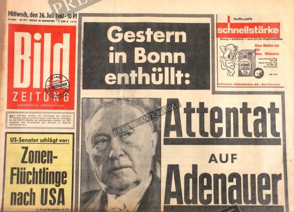 Bild Zeitung, 26.07.1961