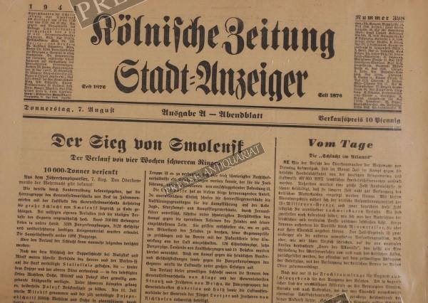 Kölnische Zeitung Abendblatt, 07.08.1941