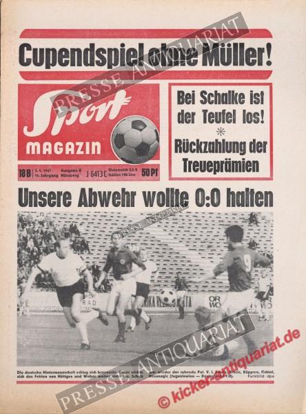Sportmagazin Nr. 18B, 05.05.1967 bis 11.05.1967