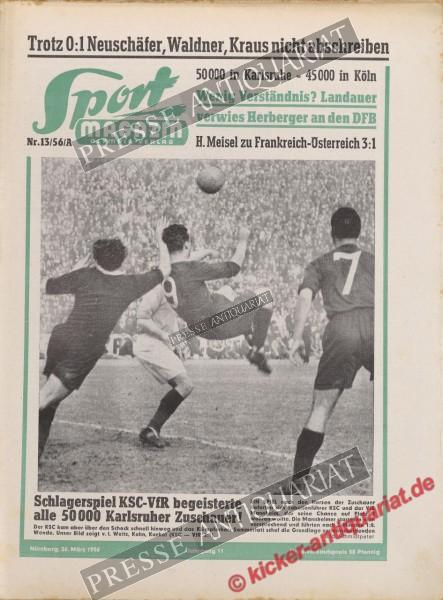 Sportmagazin Nr. 13A, 26.03.1956 bis 01.04.1956
