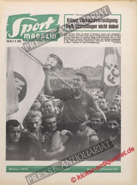 Sportmagazin Nr. 36A, 03.09.1962 bis 09.09.1962