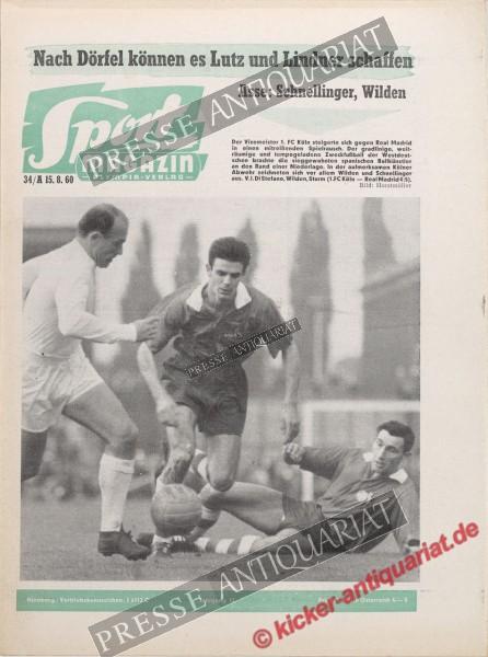 Sportmagazin Nr. 34A, 22.08.1960 bis 28.08.1960