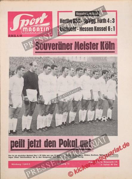 Sportmagazin Nr. 17B, 23.04.1964 bis 29.04.1964