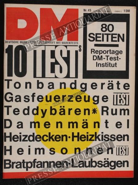 DM Die Deutsche Mark Zeitschrift mit dem Warentest, 05.11.1964 bis 11.11.1964
