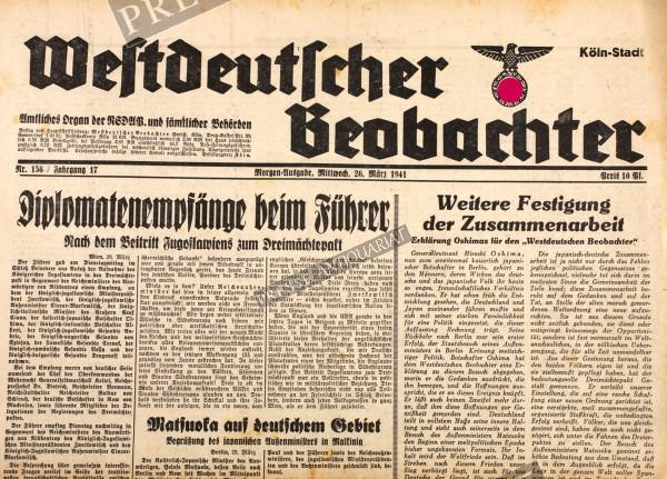 Westdeutscher Beobachter, 26.03.1941