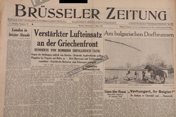 Brüsseler Zeitung, 11.03.1941
