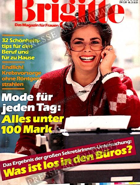 Brigitte Modemagazin, 21.10.1981 bis 03.11.1981
