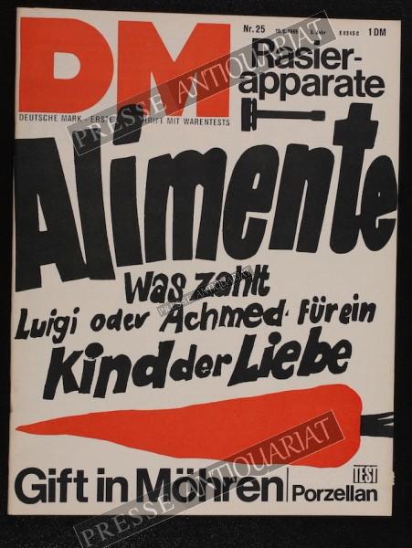 DM Die Deutsche Mark Zeitschrift mit dem Warentest, 16.06.1965 bis 22.06.1965