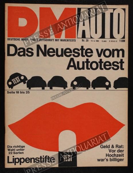 DM Die Deutsche Mark Zeitschrift mit dem Warentest, 17.05.1963 bis 23.05.1963