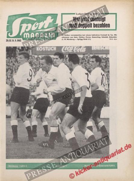 Sportmagazin Nr. 39A, 28.09.1962 bis 04.10.1962