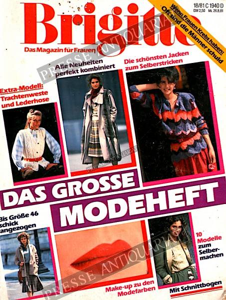 Brigitte Modemagazin, 26.08.1981 bis 08.09.1981