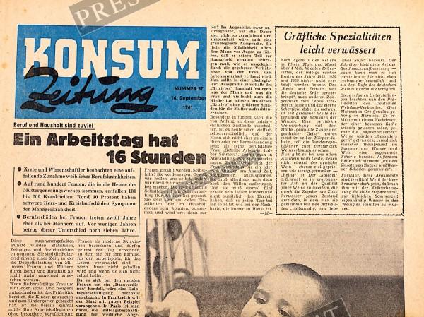Konsum Zeitung, 14.09.1961 bis 20.09.1961