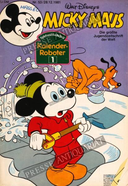 Micky Maus Comic, 28.12.1981 bis 03.01.1982