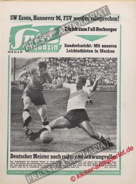 Sportmagazin Nr. 34A, 24.08.1959 bis 30.08.1959