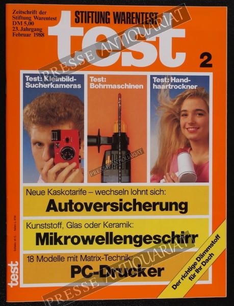 Test Zeitung der Stiftung Warentest, 01.02.1988 bis 28.02.1988