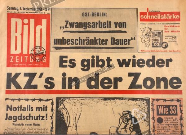 Bild Zeitung, 09.09.1961