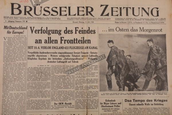 Brüsseler Zeitung, 21.07.1941