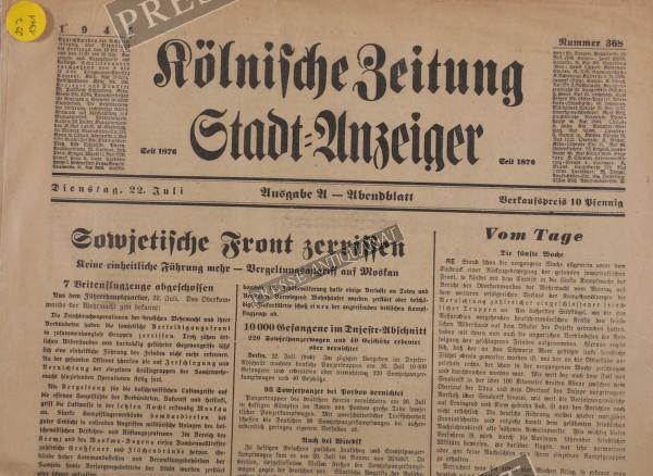Kölnische Zeitung, 22.07.1941