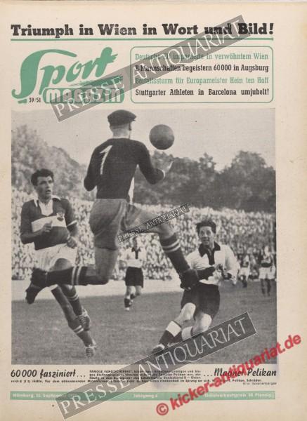 Sportmagazin Nr. 39, 26.09.1951 bis 02.10.1951