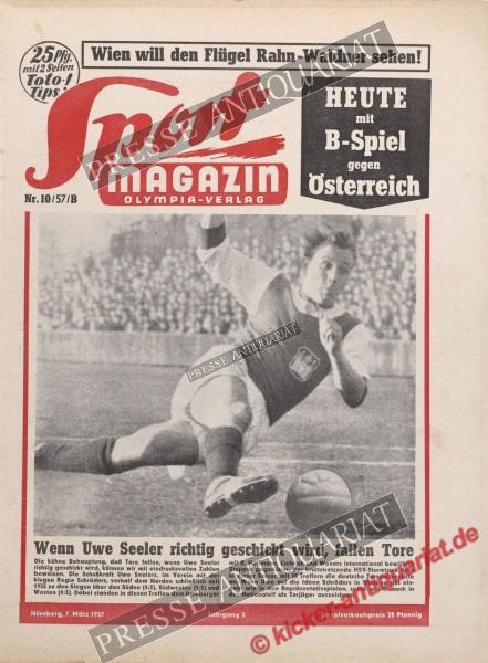 Sportmagazin Nr. 10B, 07.03.1957 bis 13.03.1957