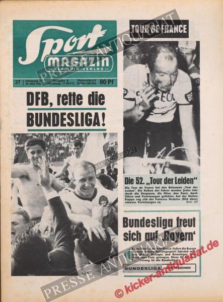 Sportmagazin Nr. 27A, 28.06.1965 bis 04.07.1965