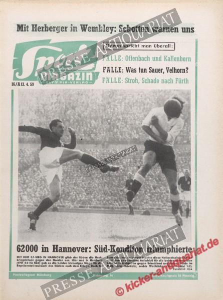 Sportmagazin Nr. 15A, 13.04.1959 bis 19.04.1959