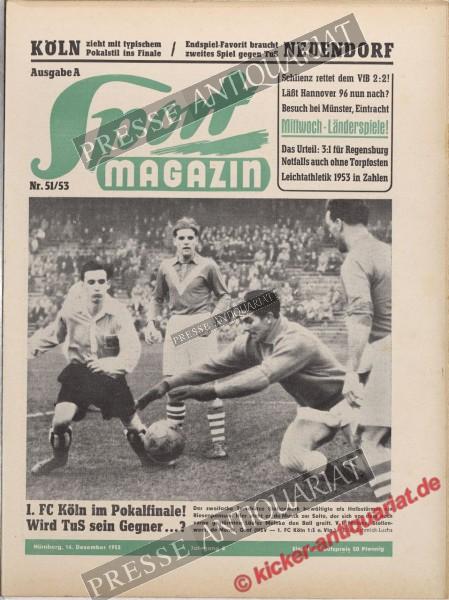 Sportmagazin Nr. 51A, 16.12.1953 bis 22.12.1953