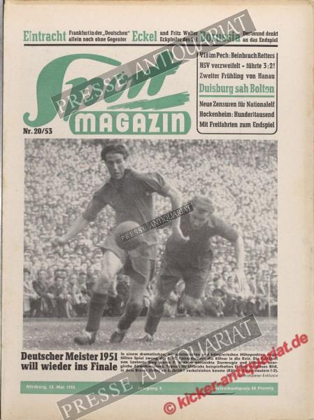 Sportmagazin Nr. 20A, 13.05.1953 bis 19.05.1953