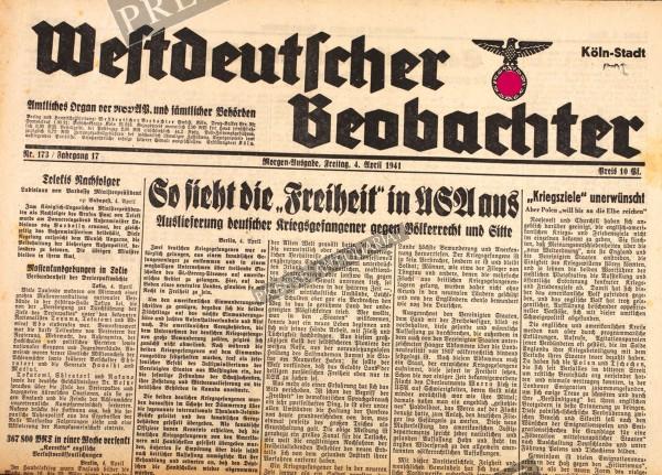 Westdeutscher Beobachter, 04.04.1941