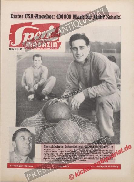 Sportmagazin Nr. 41B, 09.10.1958 bis 15.10.1958