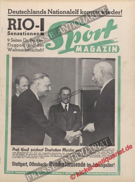 Sportmagazin Nr. 27, 05.07.1950 bis 11.07.1950