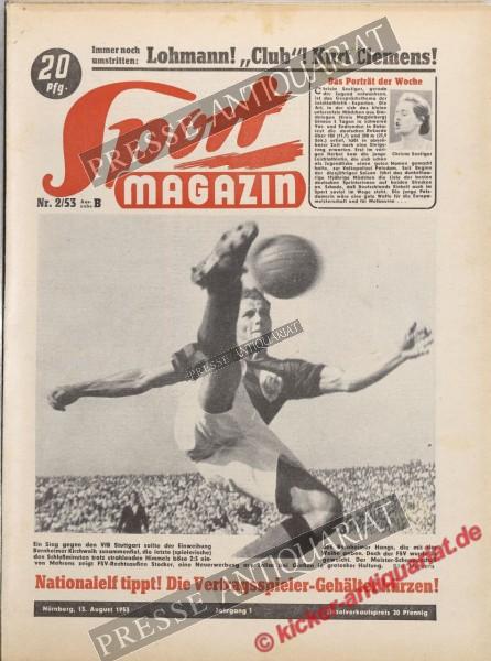 Sportmagazin Nr. 2B, 13.08.1953 bis 19.08.1953